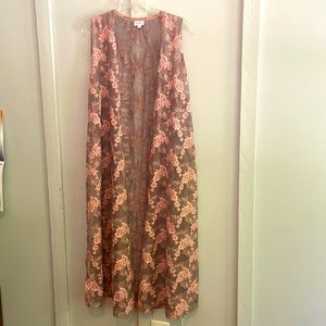 Large Lularoe Joy long vest